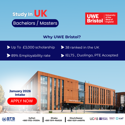 Study at a top 38th UK university with a £3,000 Scholarship!